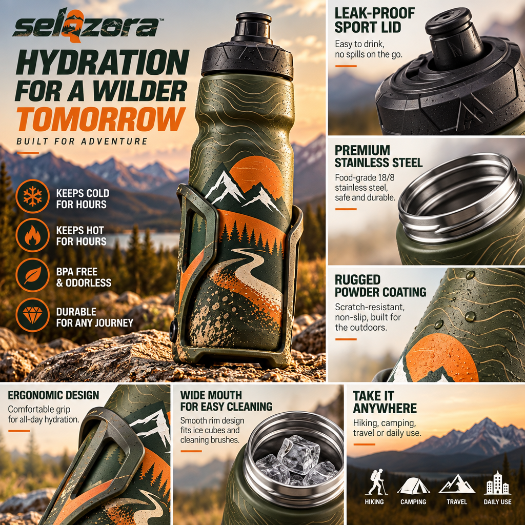 Gravel Cycling Water Bottle — view 3