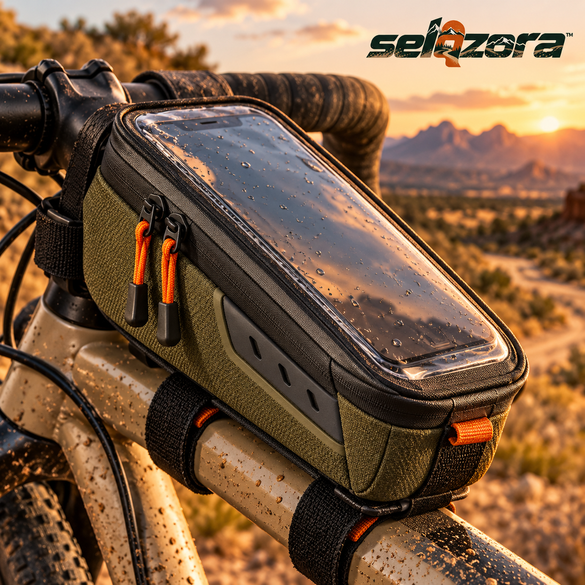 Water-Resistant Phone Top Tube Pouch — main image
