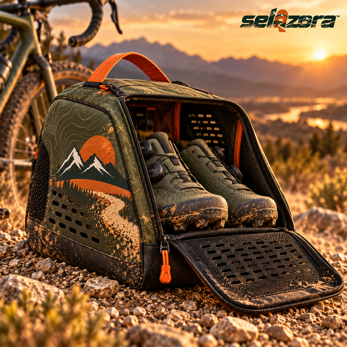 Ventilated Cycling Shoe Bag — main image